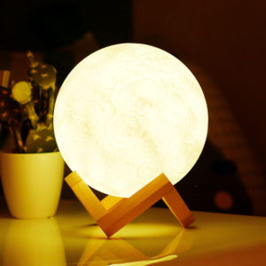 lampe lune 18cm 3D