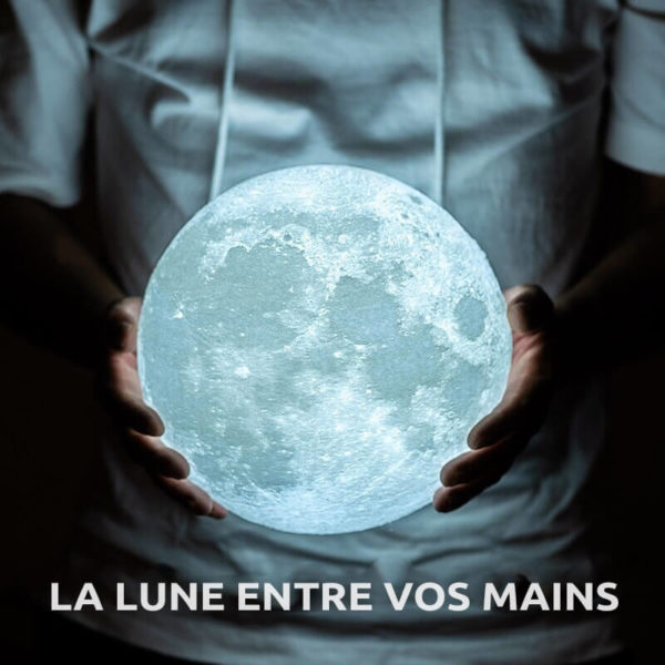 Lampe lune LED grande taille